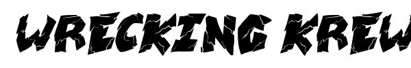 Wrecking Krew font preview